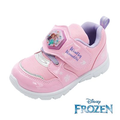 迪士尼Disney - 冰雪奇緣 童鞋 電燈運動鞋 FOKX51603-柔軟舒適鞋墊，排汗透氣網布-粉紅-(中大童段)