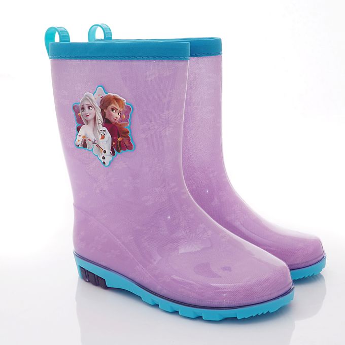 台灣製冰雪奇緣長筒雨鞋(中大童段)-雨鞋-紫