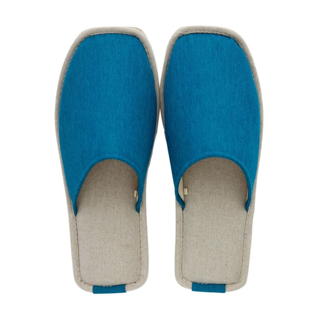 日本千趣會 - 撥水加工舒適室內拖鞋-水藍 (L(25-27cm))