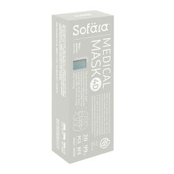 舒芙氧Sofära - 成人4D立體空氣口罩-藍綾綠湖款-20入/盒