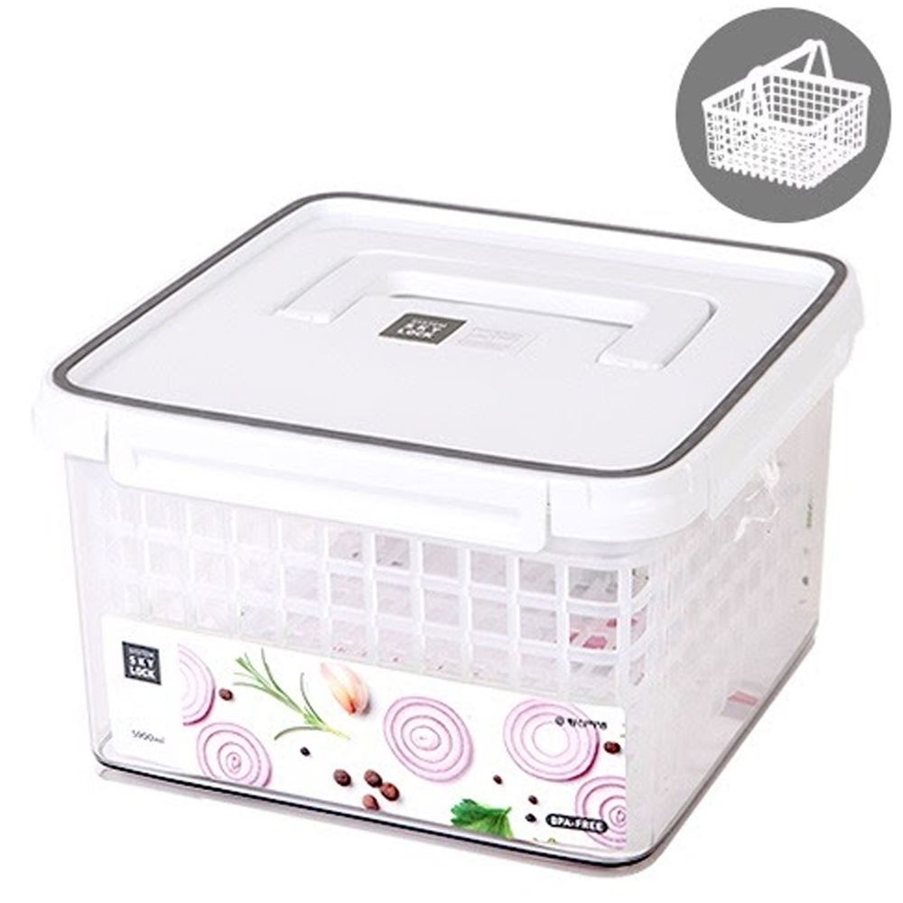 韓國昌信生活 - SKYLOCK冰箱密扣提籃式保鮮盒系列-提籃式保鮮盒-2號