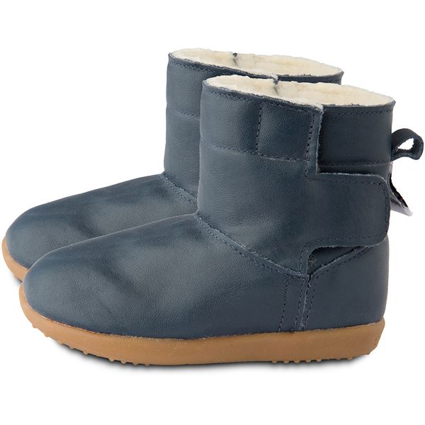 英國 shooshoos - 健康無毒真皮手工童鞋/靴子/童靴-經典深藍