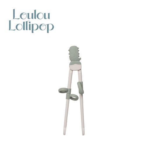 Loulou Lollipop - 加拿大 動物造型 兒童學習筷-微笑鱷魚