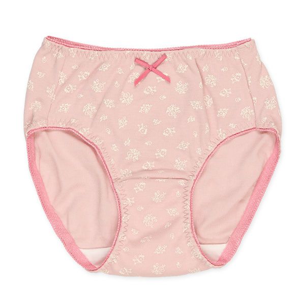 日本西松屋 - 棉混透氣女孩內褲5件組-碎花櫻桃