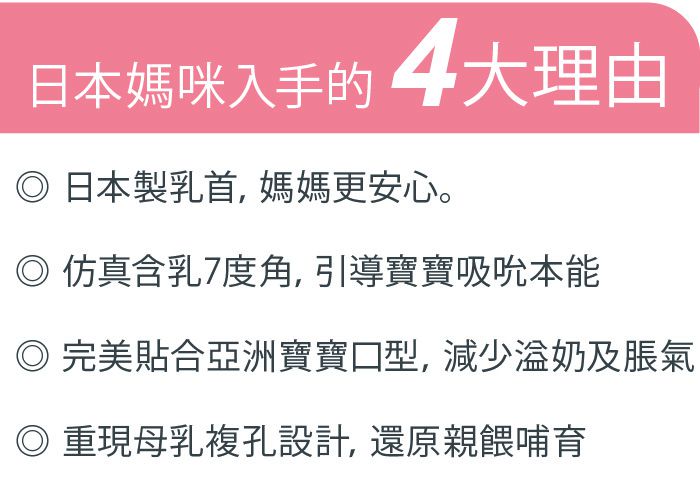 日本 Combi - 真實含乳寬口奶嘴-三孔 (M (2-3m+))