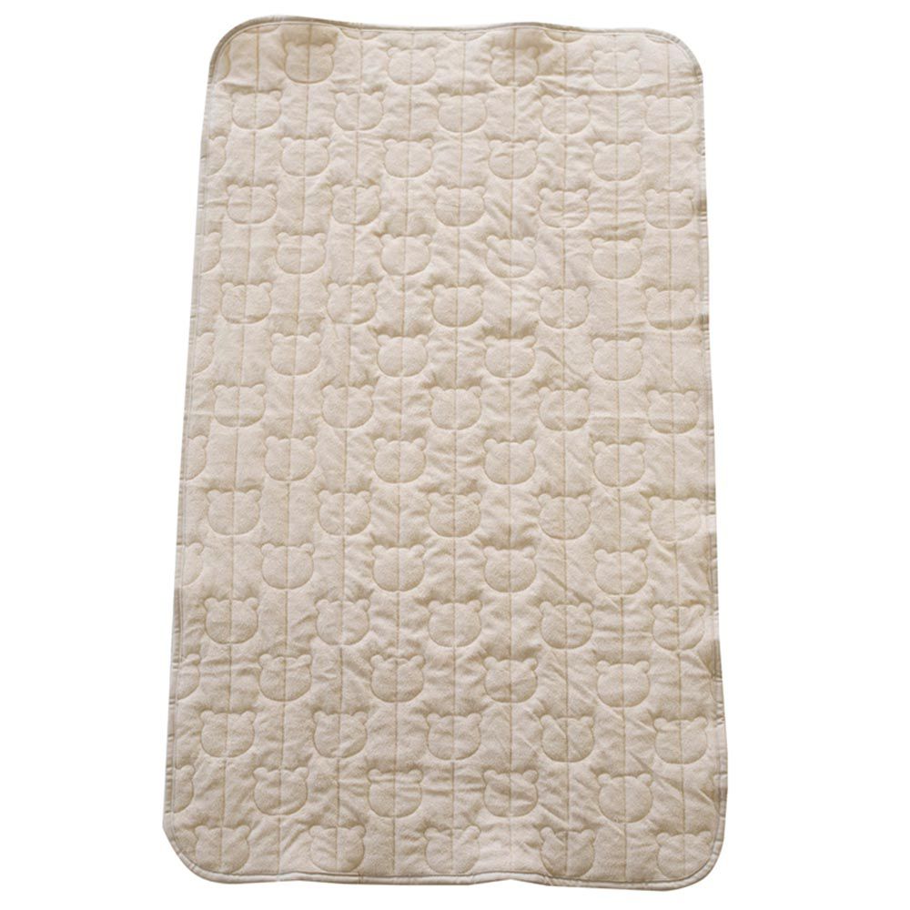 akachan honpo - 保潔墊-棉質 毛巾布-淺卡其色 (70×120cm)