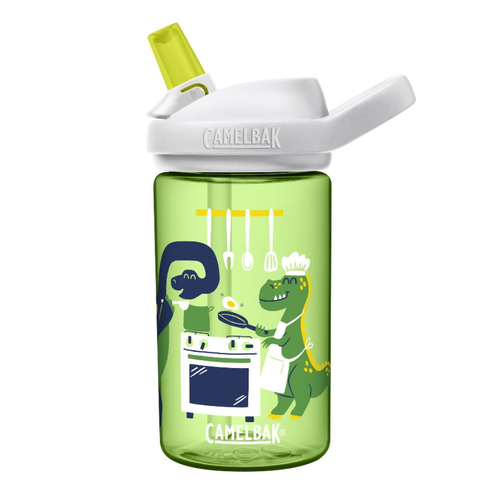 CamelBak - EDDY+ 兒童吸管運動水瓶-恐龍大廚 (400ml)-156g