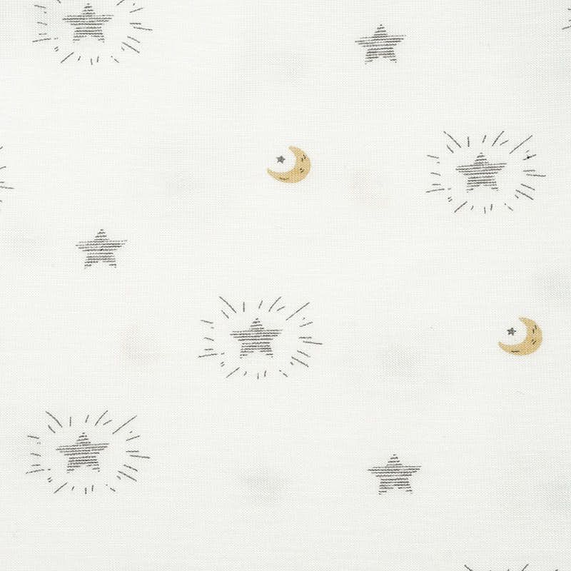 akachan honpo - 長袖套頭式舒適包屁衣-星星-黃色