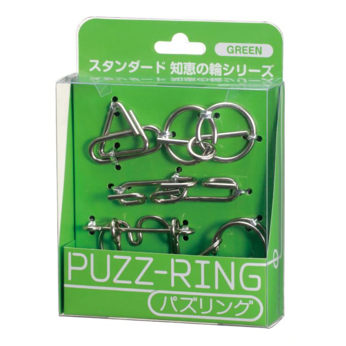 日本 HANAYAMA - 益智金屬環組合包-綠色款-6歲以上