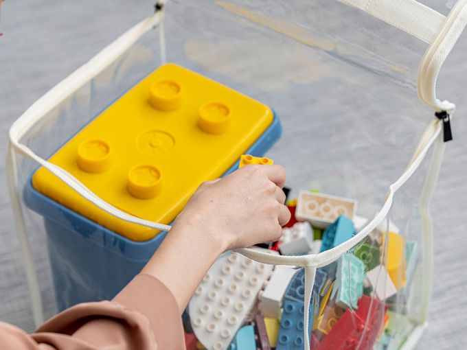 HARUhonpo 小晴天本舖 - 寶可樂收袋-居家儲物袋-櫻花粉(磨砂) (M)