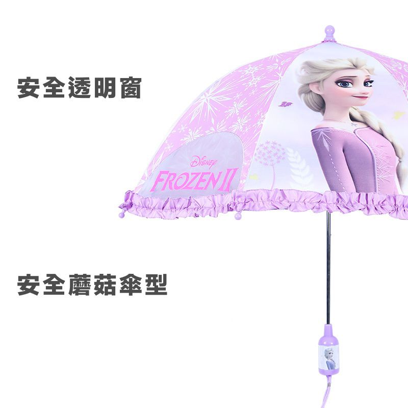 透視窗立體造型手動雨傘-卡通人物米奇-紅+黑