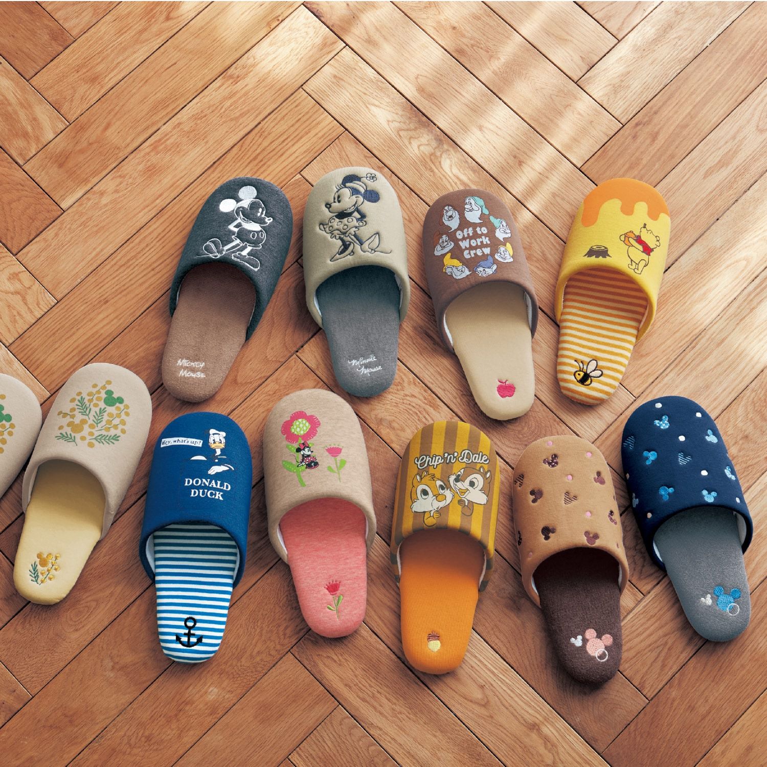 日本千趣會 - 迪士尼室內拖鞋-黛西-藍紫