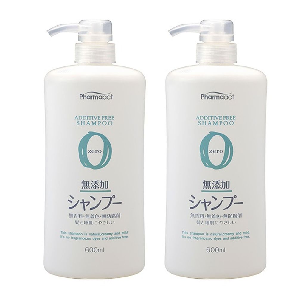 日本熊野油脂 KUMANO - PharmaACT 無添加洗髮乳-特惠2入組-600ml*2