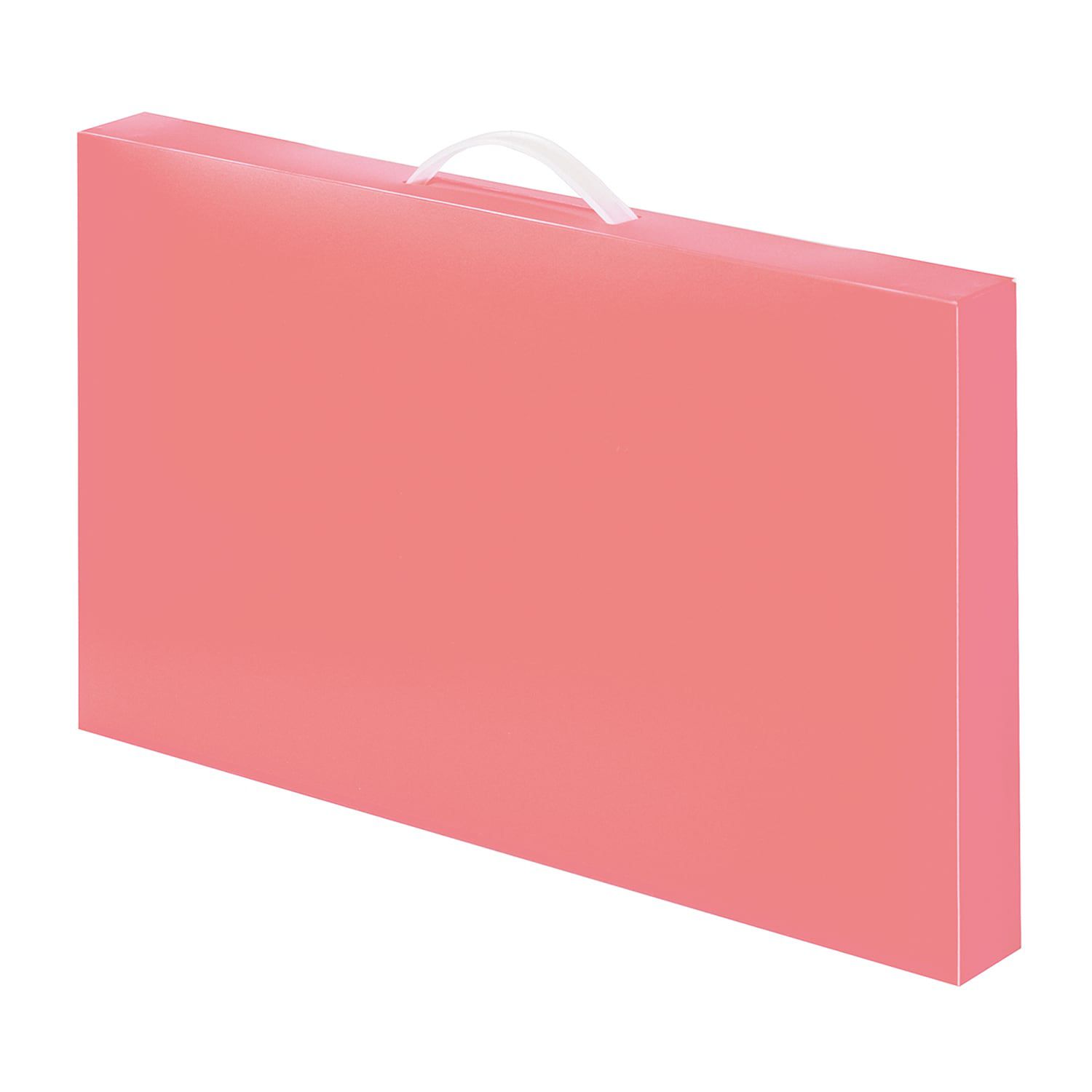 日本千趣會 - 美勞作品收納盒(附提把)-灰白 (42x29.5x4.5cm)