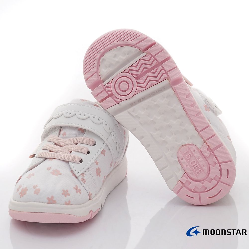 Moonstar日本月星 - 月星機能甜心運動鞋款(中小童段)-運動鞋-白