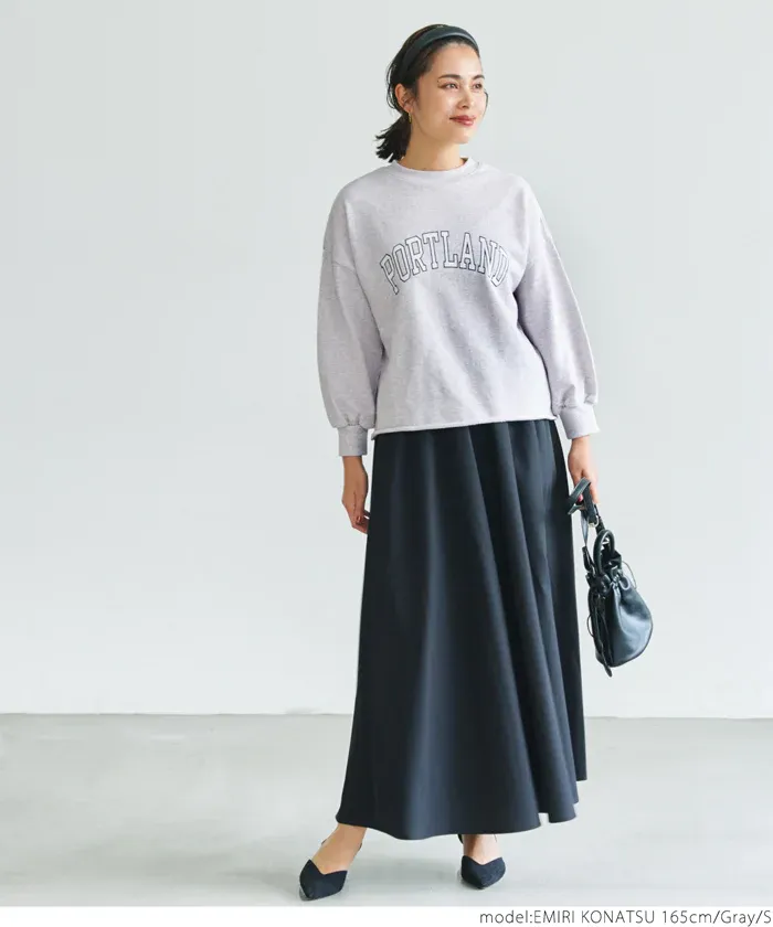 日本 COCA - 定番美式復古LOGO大學T-大人-肉桂棕