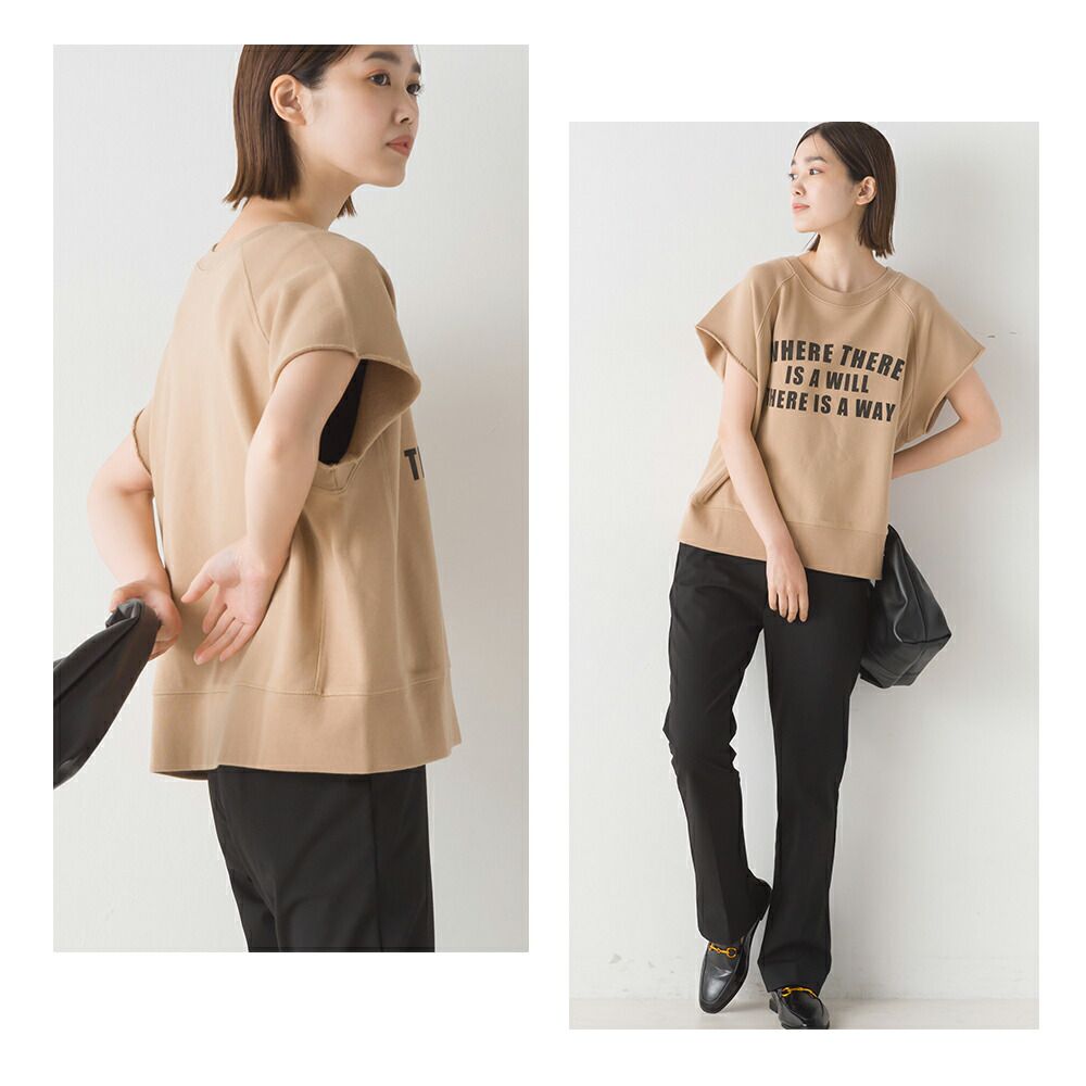 日本 OMNES - 美式復古印花無袖上衣-灰