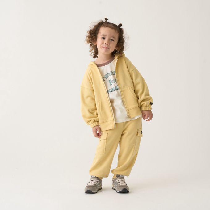 日本 b-ROOM - 簡約休閒派克連帽外套-淺黃