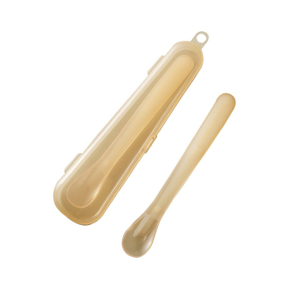 副食品軟質湯匙組 矽膠湯匙 附收納盒-矽膠軟湯匙1入 (附收納盒)