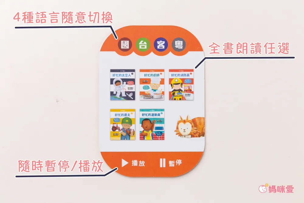 獨家鉅獻【 KIDsREAD 點讀 】國台客粵四語互動翻翻書