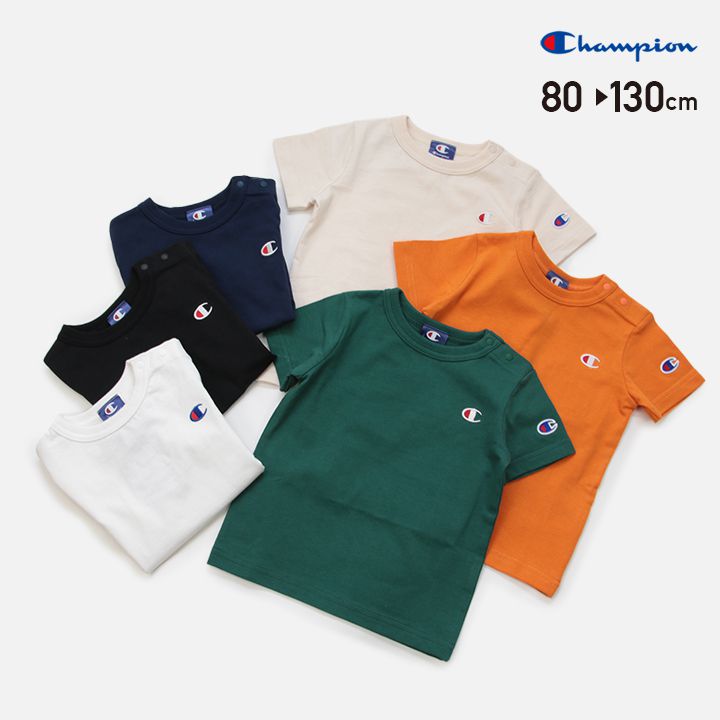 日本 Chil2 - Champion聯名 刺繡LOGO短袖上衣-白