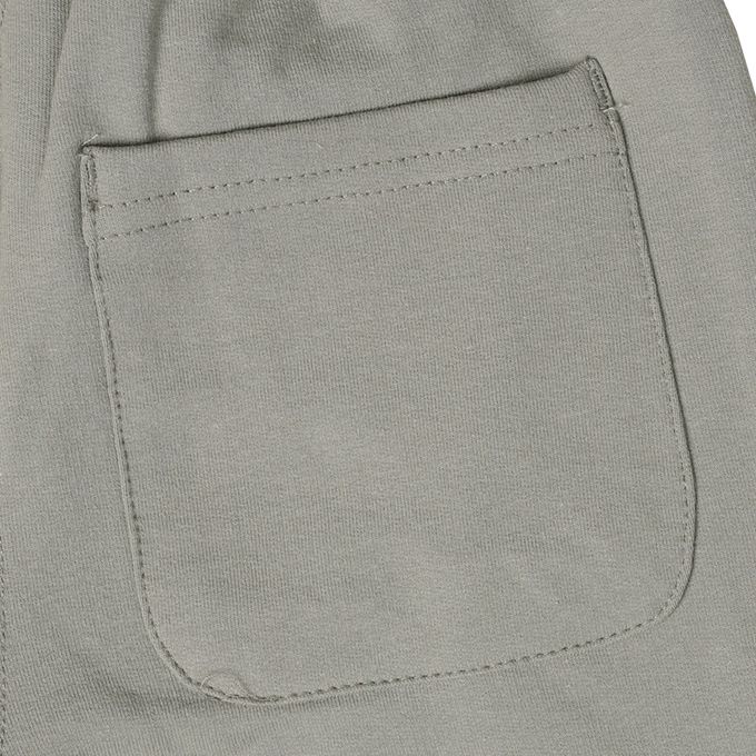 akachan honpo - 側邊拼接褲-灰色