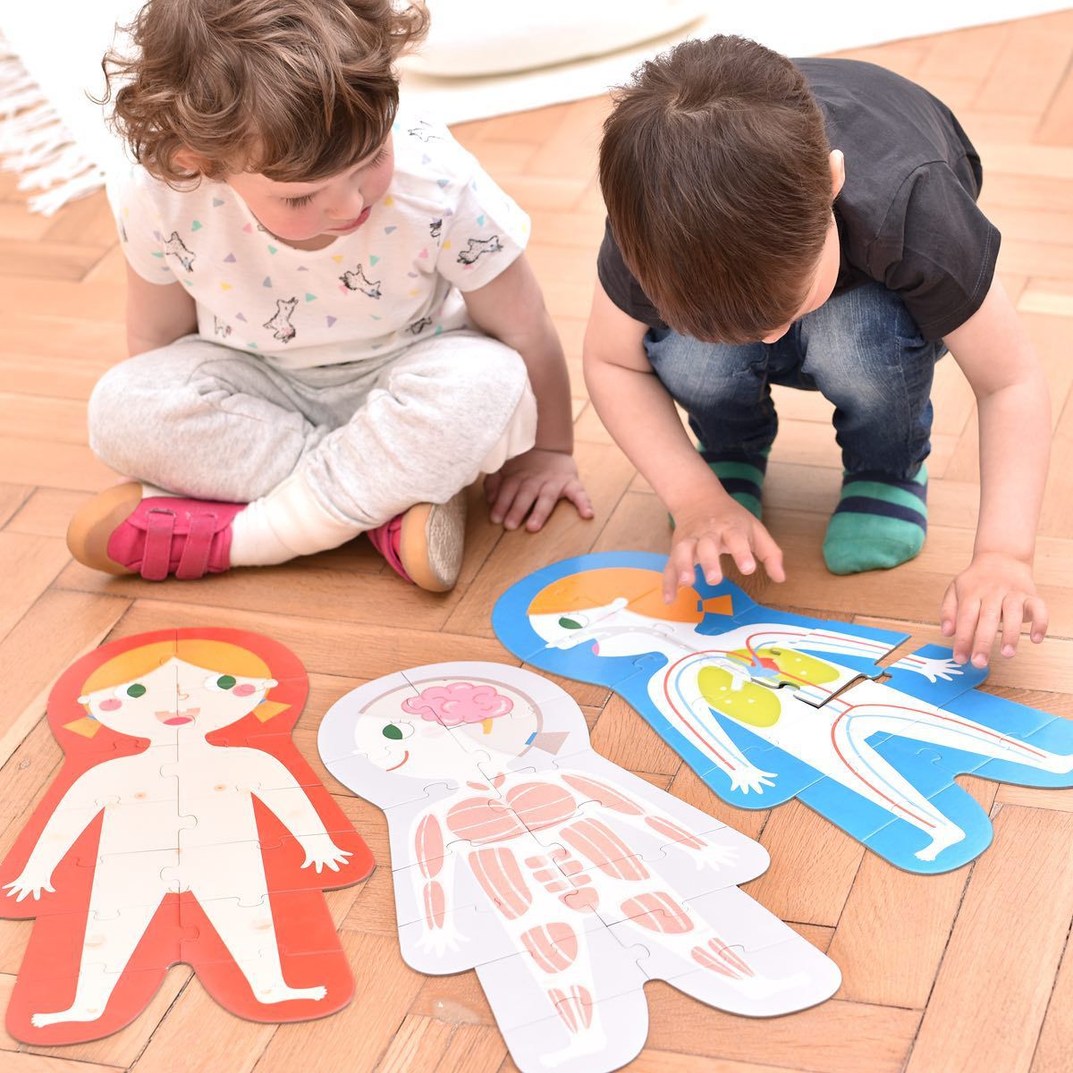 Banana Panda - 真正超大地板拼圖-我的身體-84片