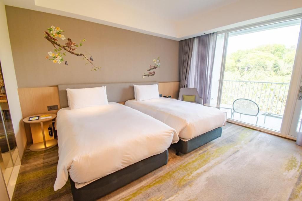 淡水河景第一排【將捷金鬱金香酒店】超值家庭專案