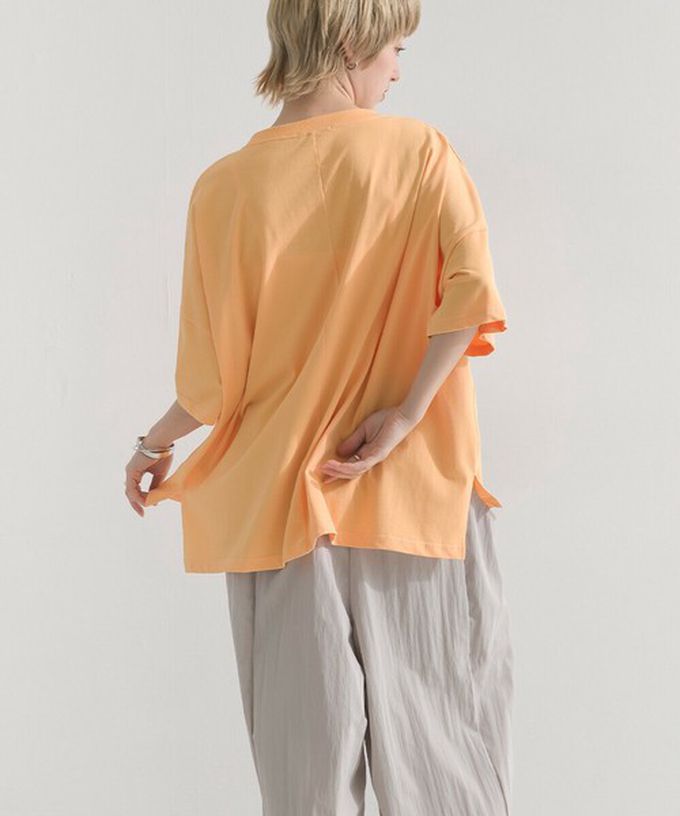 日本 le colis - 接觸冷感 金銀箔方塊印花T恤-白