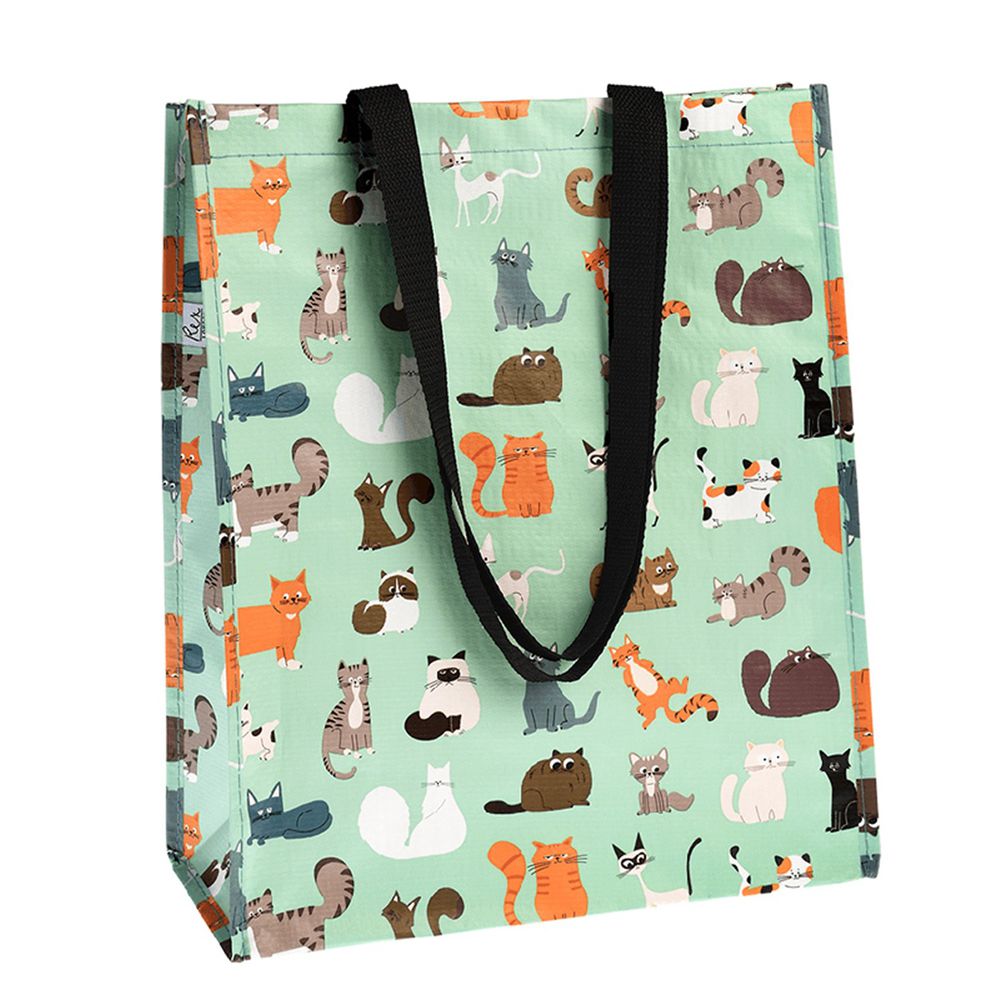 英國 Rex London - 環保多功能購物袋/萬用袋-萌貓樂園