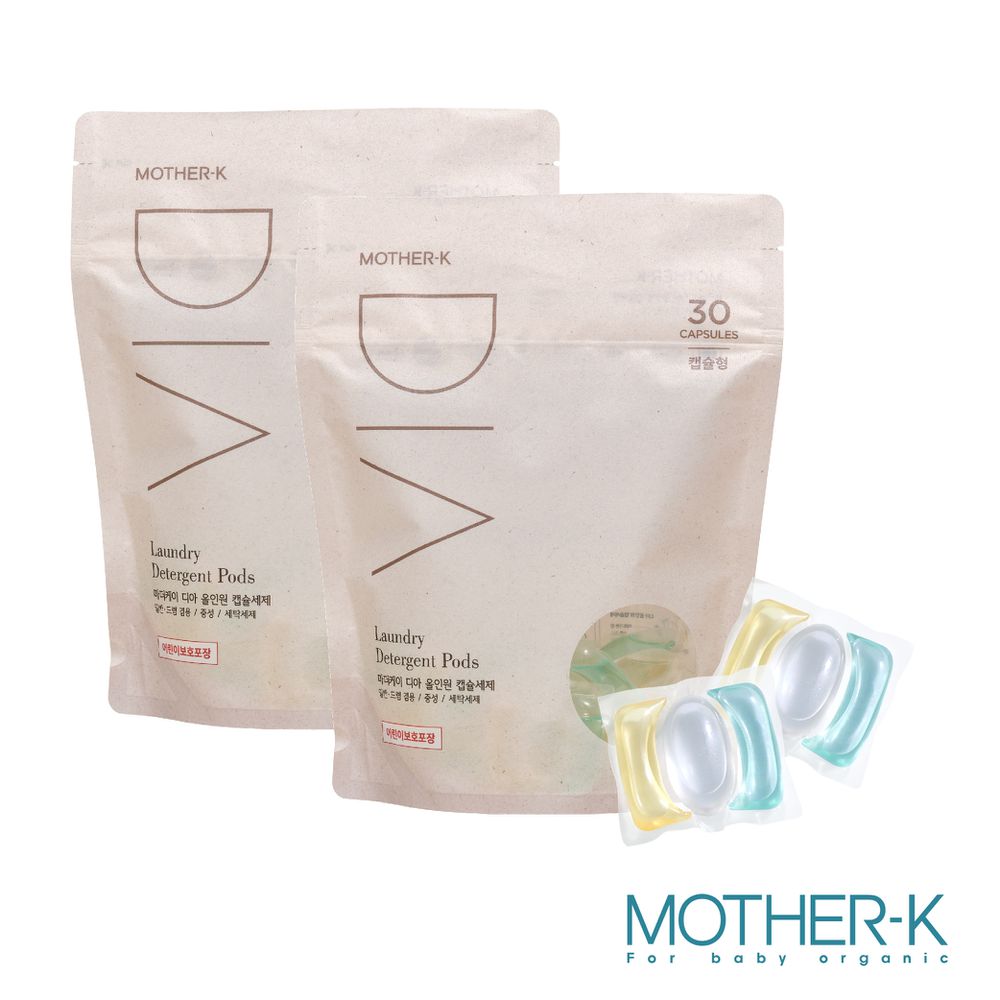 DIA 純粹酵素濃縮洗衣膠囊 30顆*2包