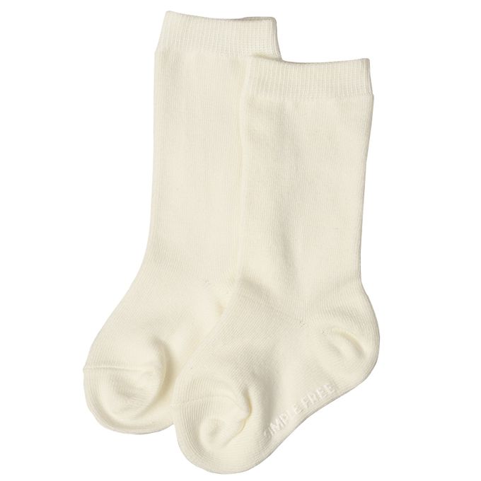 akachan honpo - 長統襪-素面-米白色 (9～14cm)