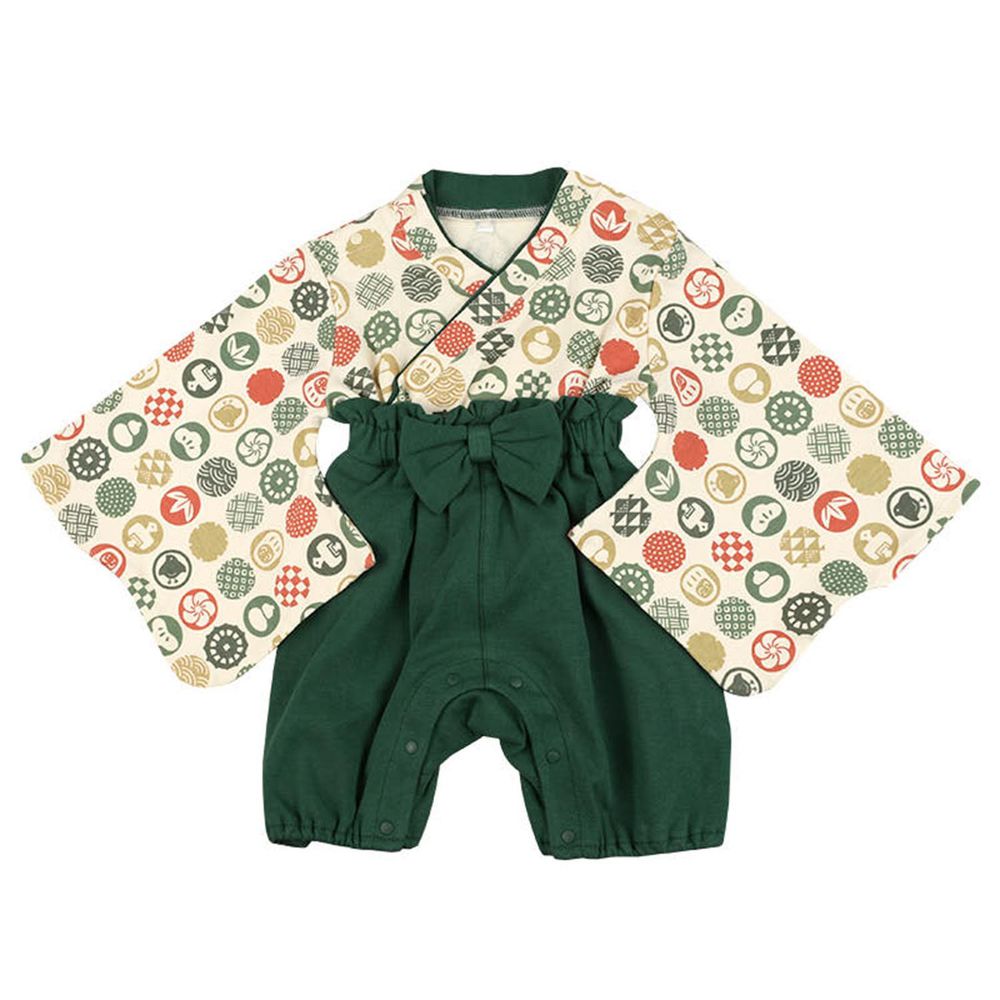 akachan honpo - 袴連身衣(包屁衣)-綠色