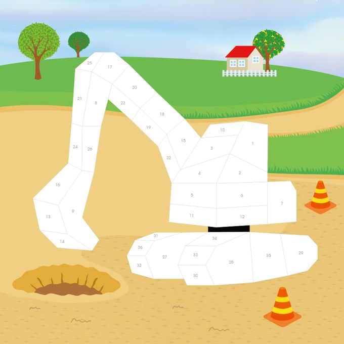 立體拼貼遊戲-交通工具