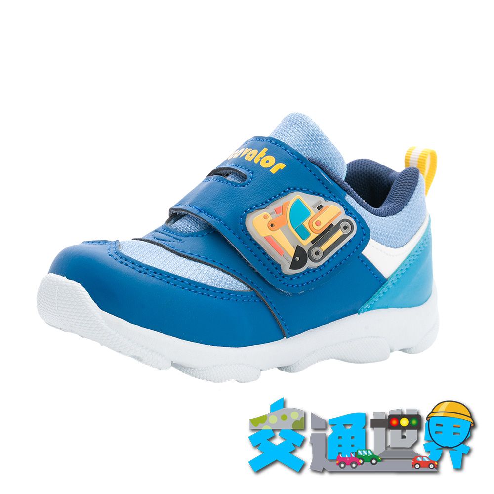 ARNOR 交通世界 童鞋 電燈運動鞋 ASKX60406-減緩跑步壓力輕量鞋底-藍-(中大童段)