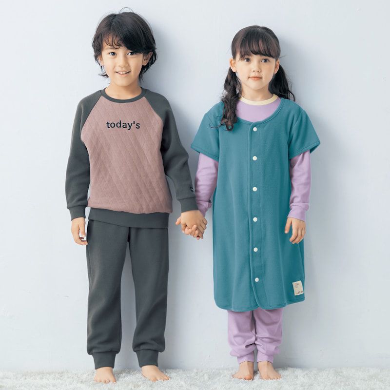 日本千趣會 - GITA 刷毛保暖防踢被/背心-素色-淺軍綠