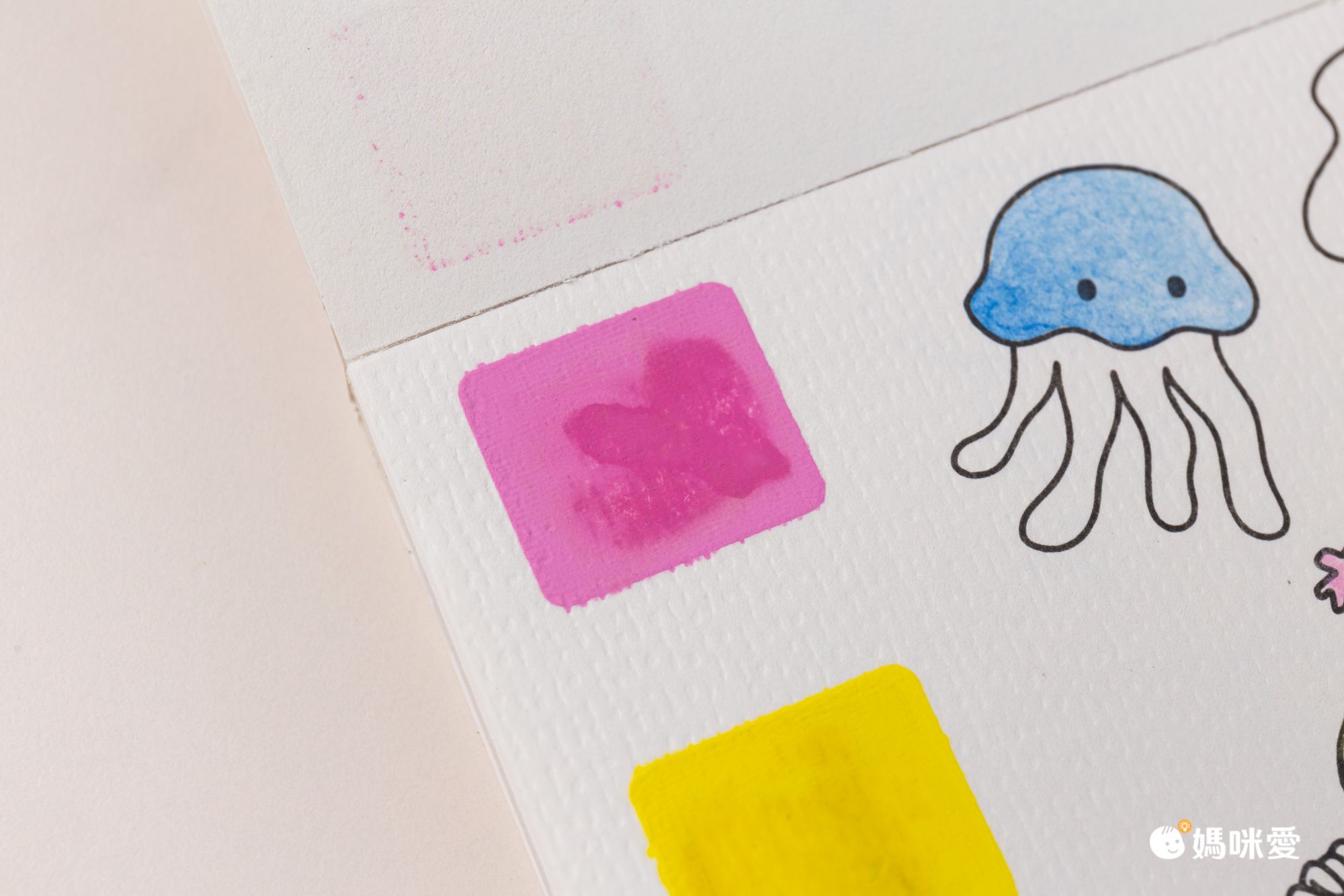 水彩繪畫塗鴉畫本(水彩畫紙款)-動物派對 (12.8x19.2cm)-12張塗鴉畫紙+一支水彩筆