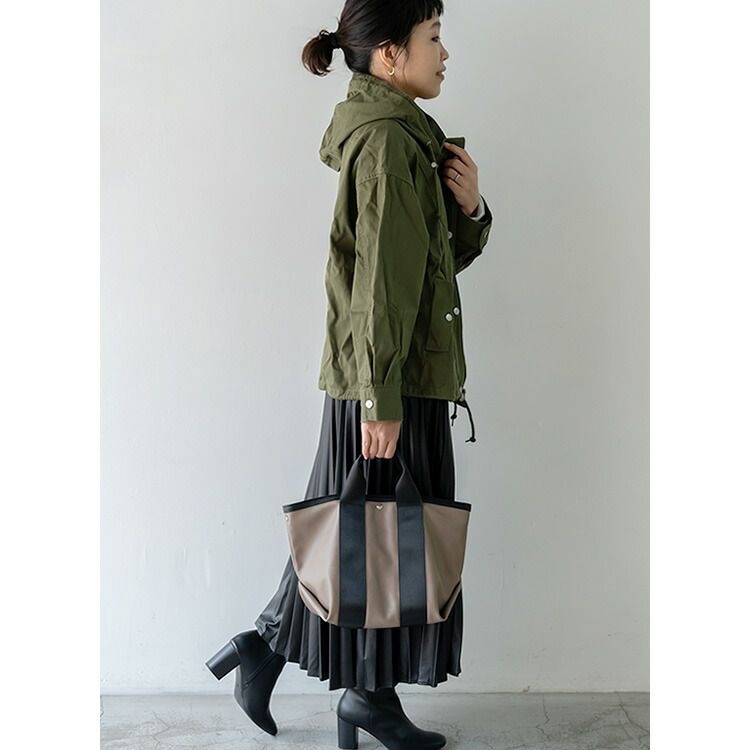 日本代購 - [樂天NO.1] 簡約百搭托特包-淺灰棕 (23x36x19cm)