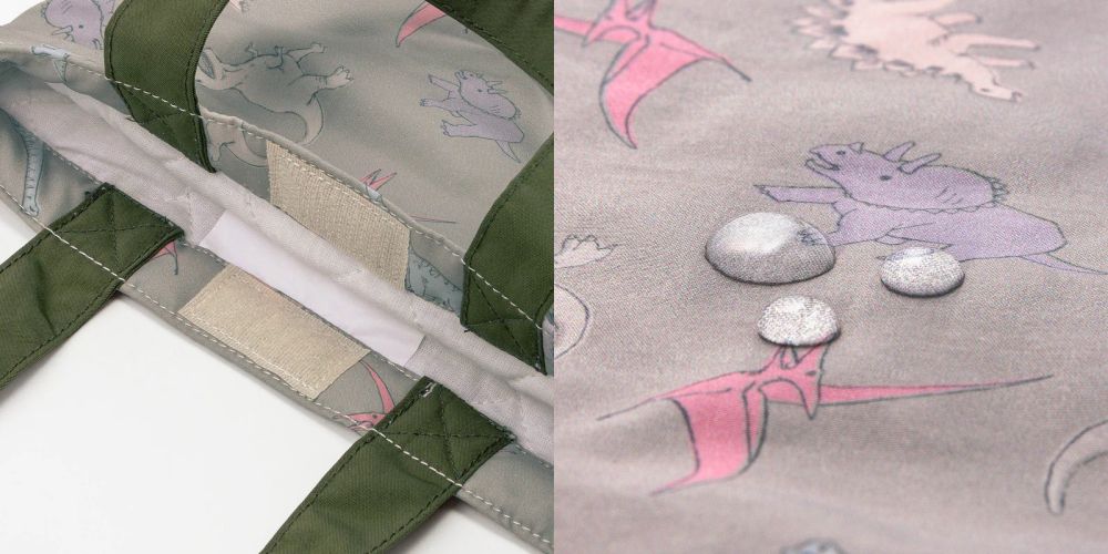 日本千趣會 - 撥水加工 多功能上學提袋四件組-刺蝟-粉