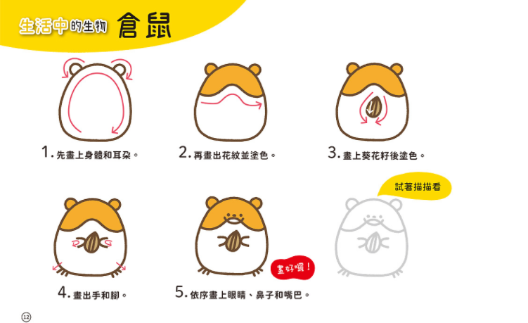 1日10分の創意畫畫小能手