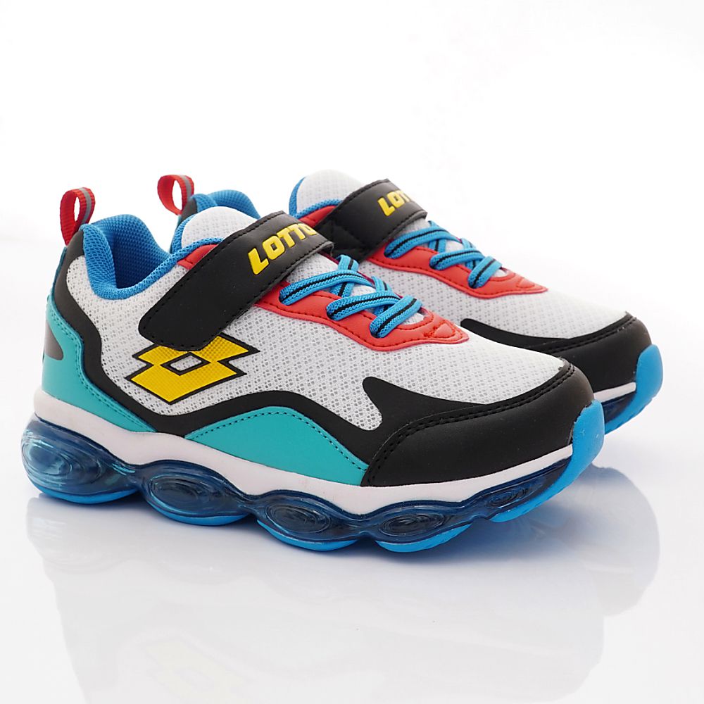 LOTTO樂得 - 樂得-氣墊避震跑鞋款-(中大童段)-運動鞋-白黑綠