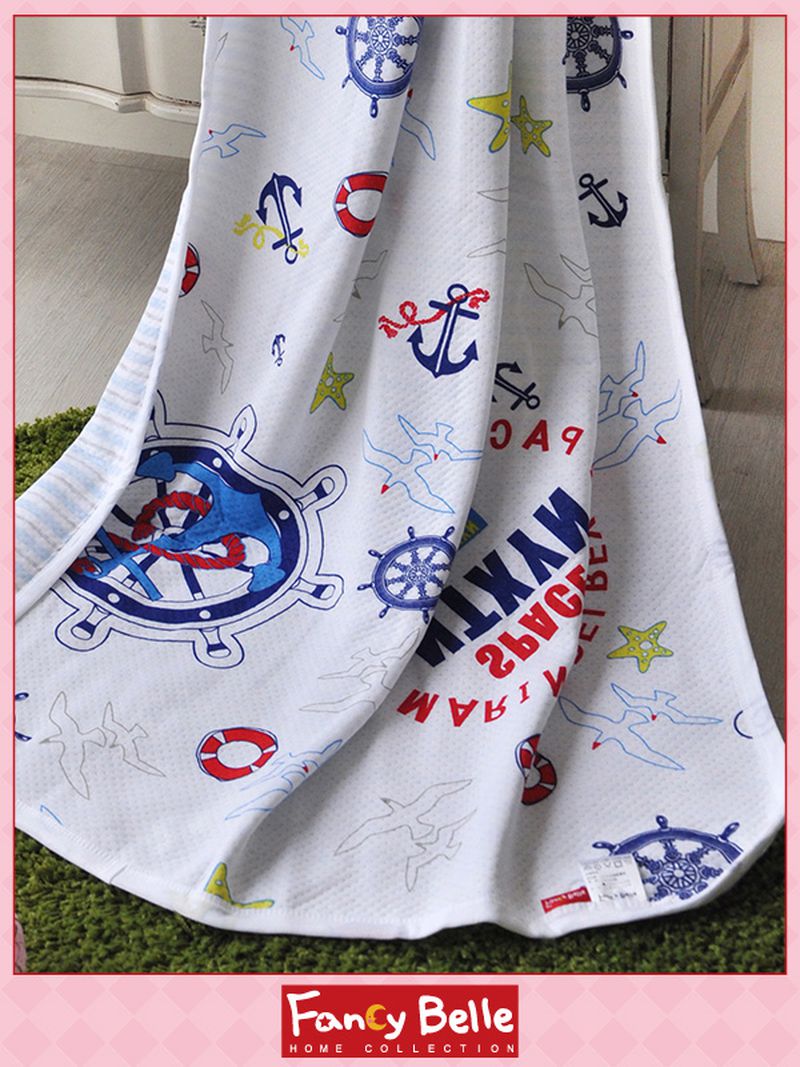 格蕾寢飾 Great Living - 色坊針織兒童涼被-可愛航海王 (100*140CM)
