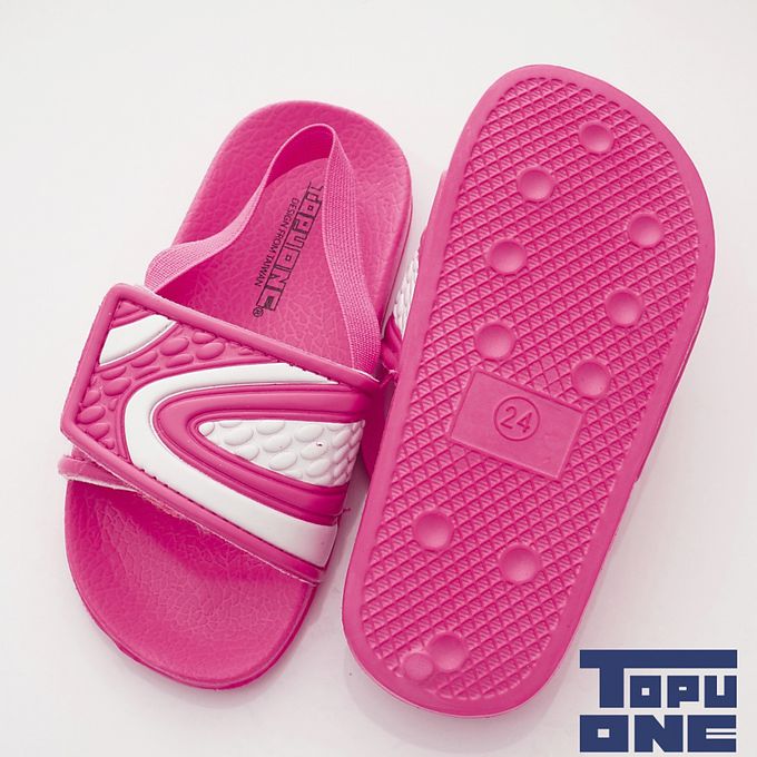 TOPUONE - TOPUONE黏貼拖鞋(袋裝)518217(中小童段)-拖鞋-桃紅