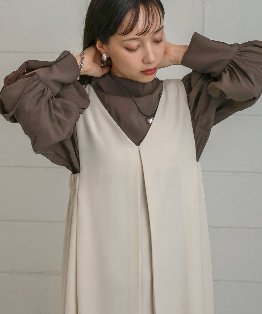 日本 Bab - 2WAY側鬆緊修身背心裙-黑