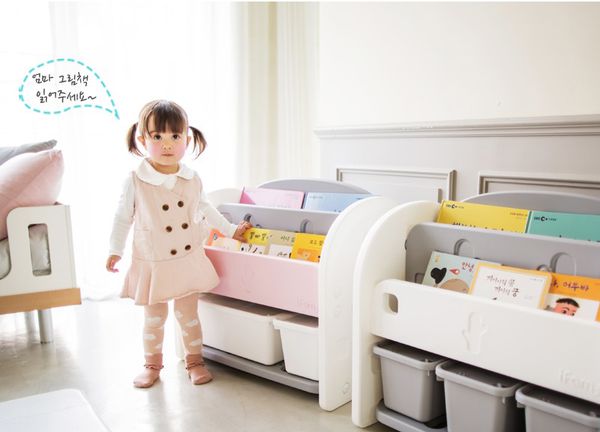 【韓國 ifam】夢幻兒童收納家具 書架收納組、多功能收納櫃