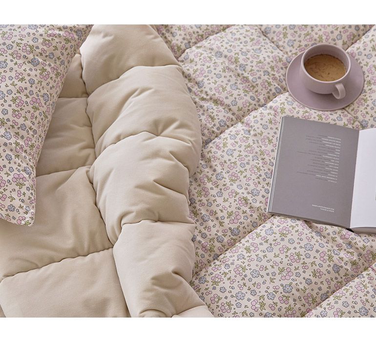 韓國 Maatila - 可水洗超細纖維桃皮感棉被(冬被)-紫莓果花園