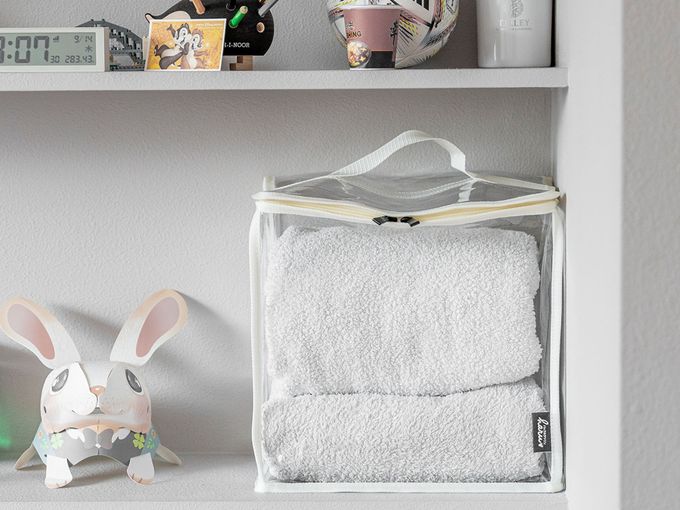 HARUhonpo 小晴天本舖 - 寶可樂收袋-居家儲物袋-櫻花粉(磨砂) (M)