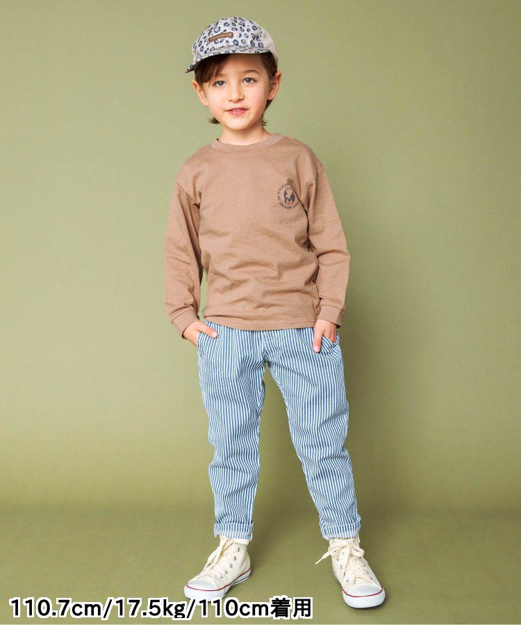 日本 BREEZE - 百搭舒適圓領薄長袖上衣-GO OUT-摩卡