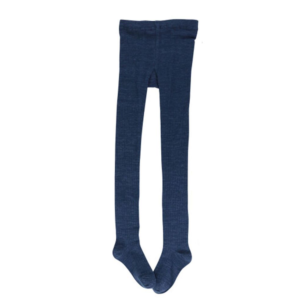 日本 stample - (兒童)大地色系彈性褲襪-深藍