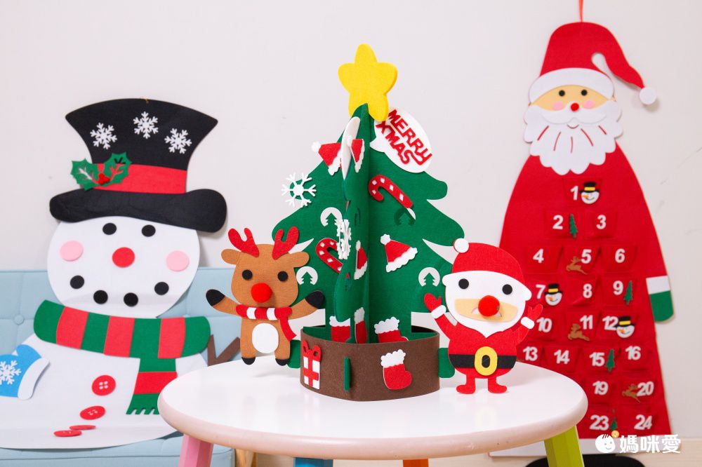 毛氈聖誕樹裝飾 ✦ 輕巧好裝飾 ✦ 完全不佔空間！